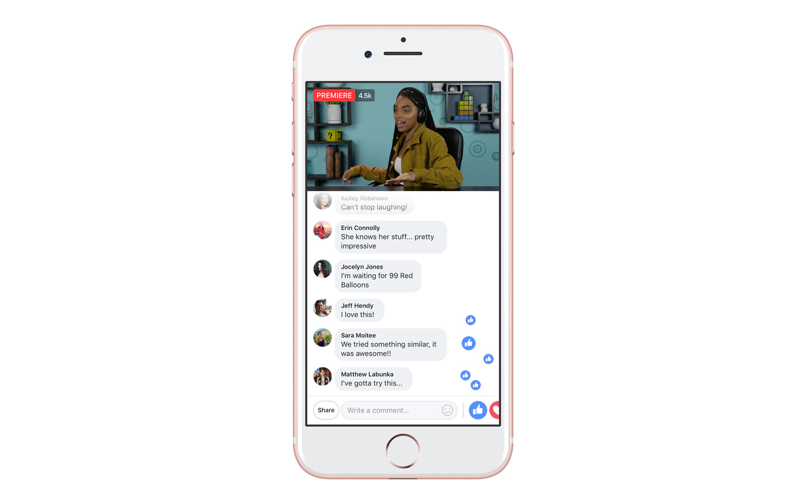 Facebook tests a new video format, named ‘Premieres’