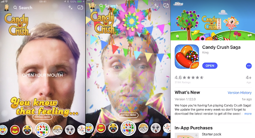 A new lens-based ad type from Snapchat