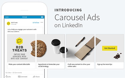 LinkedIn unveils Carousel ads for Sponsored Content