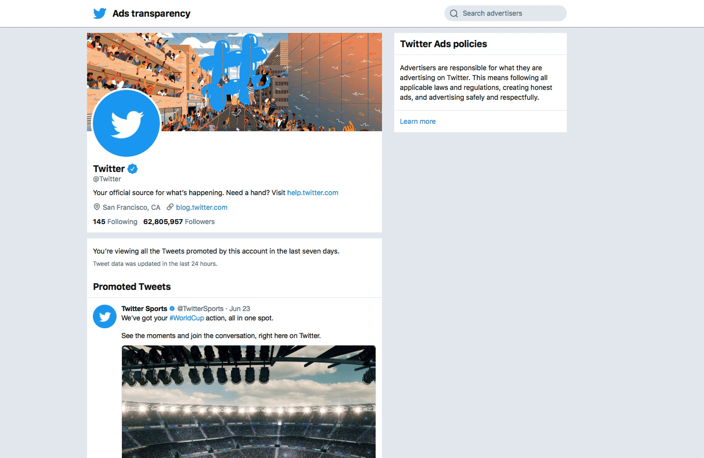 Twitter launches an Ads Transparency Center