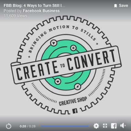 Facebook considers a new process to convert still images to videos