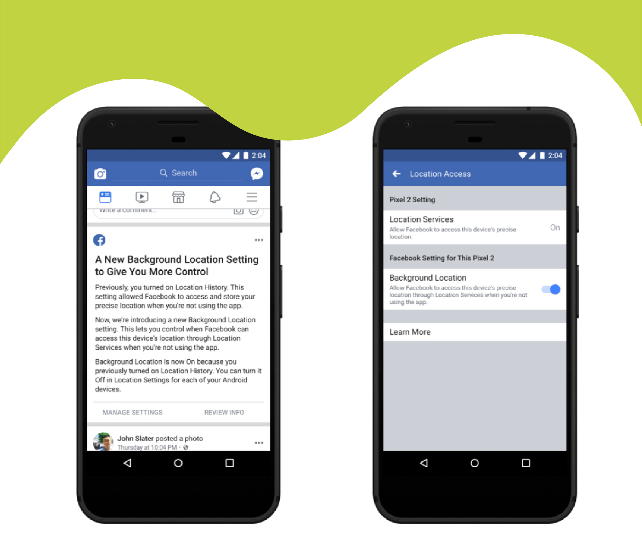 Facebook updates Location Settings on Android