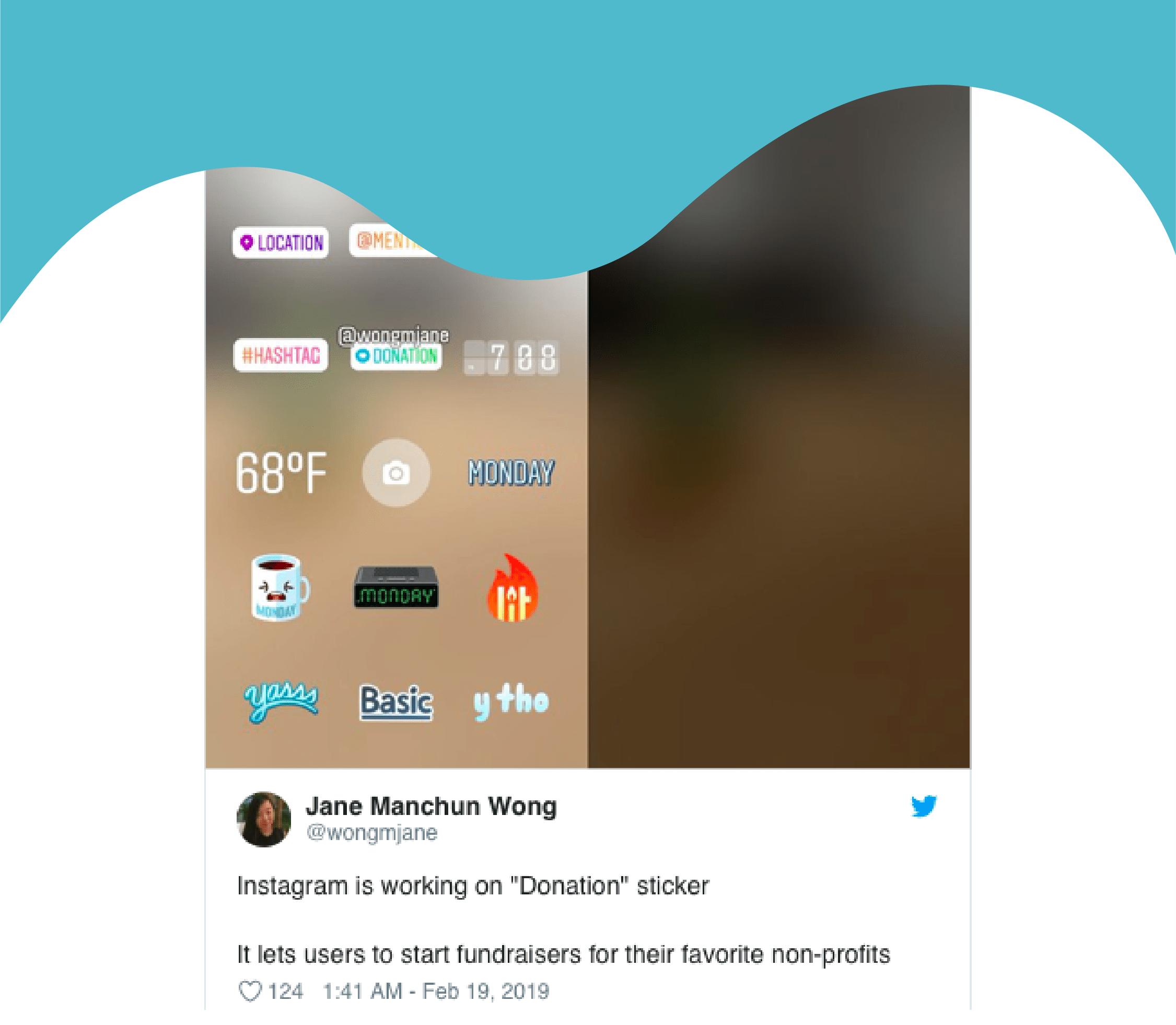 Instagram tests Donation sticker for Stories