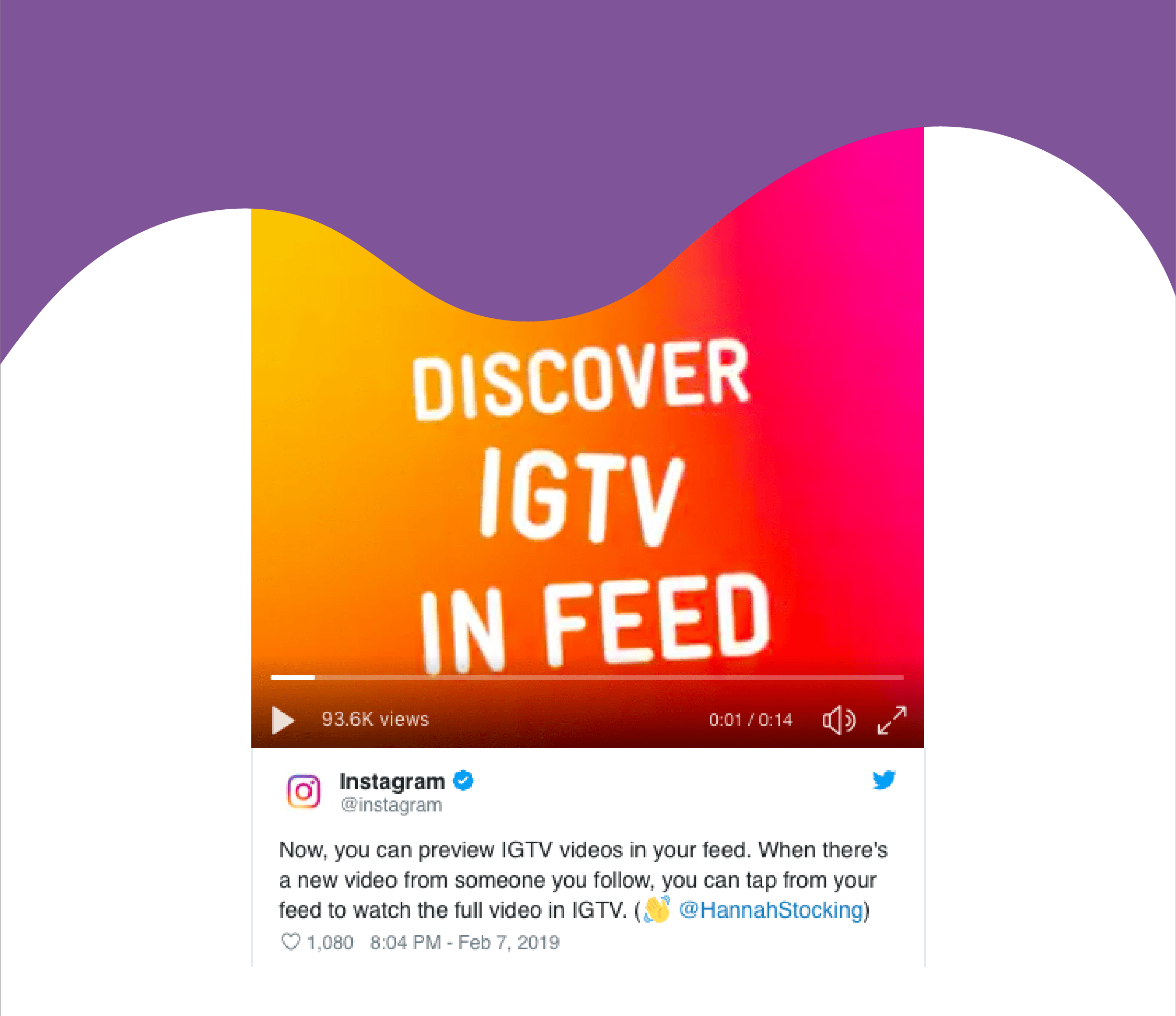 Instagram previews IGTV videos in the feed