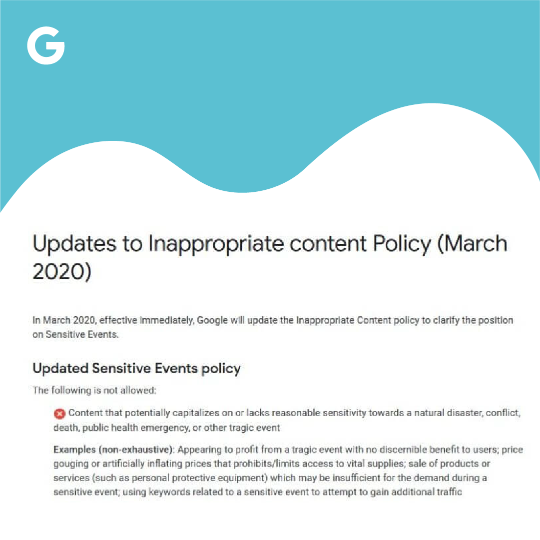 Google amends its Inappropriate Content Policy