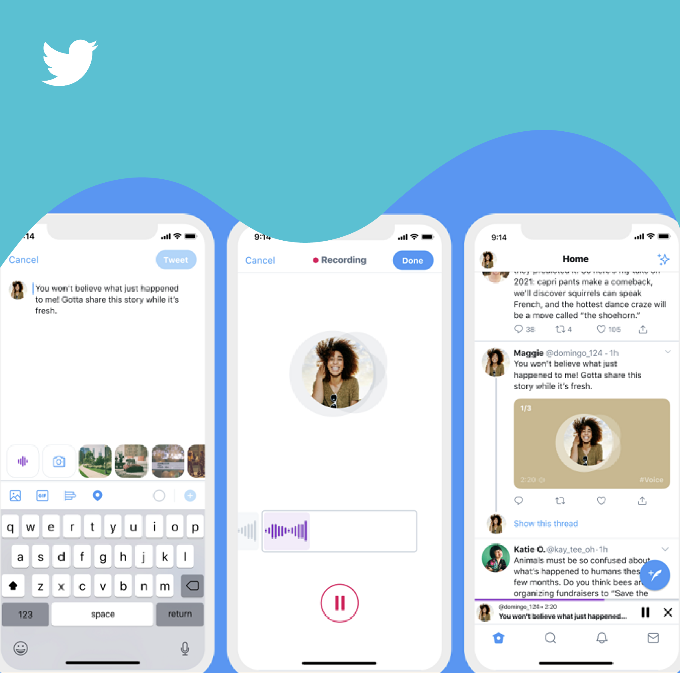 Audio tweets are here