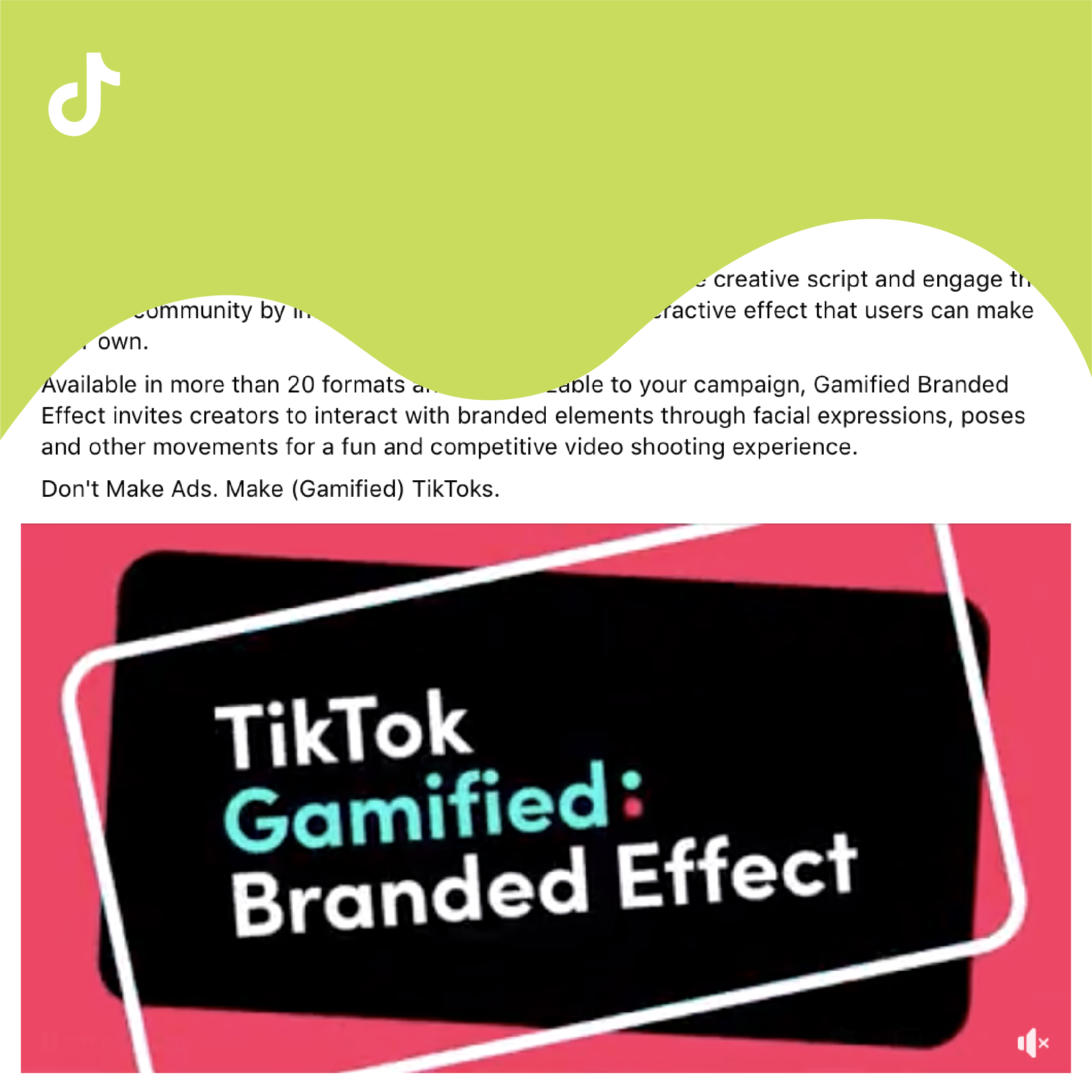 TikTok releases gamified effects for advertisers
