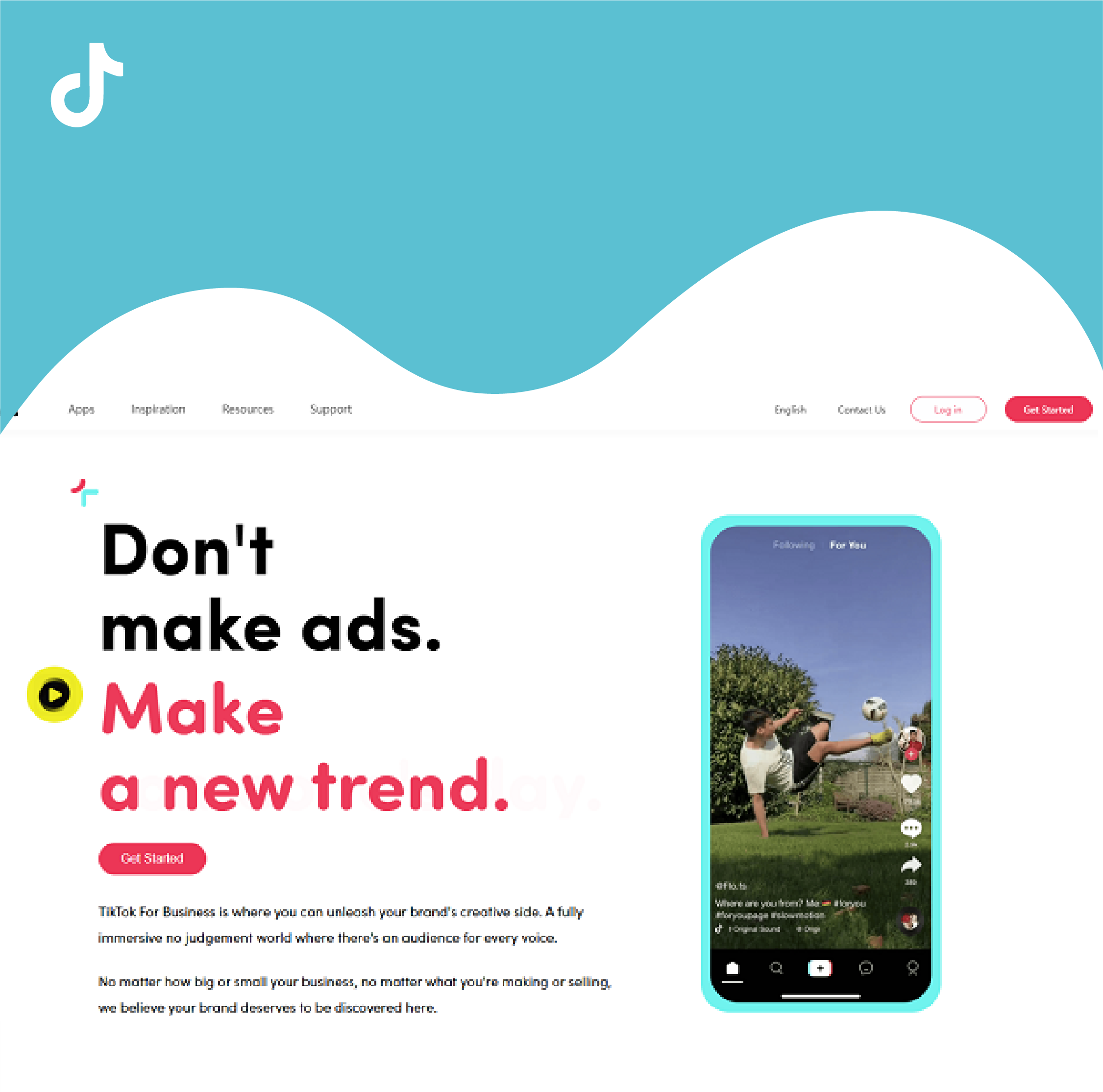 TikTok launches business page for advertisers