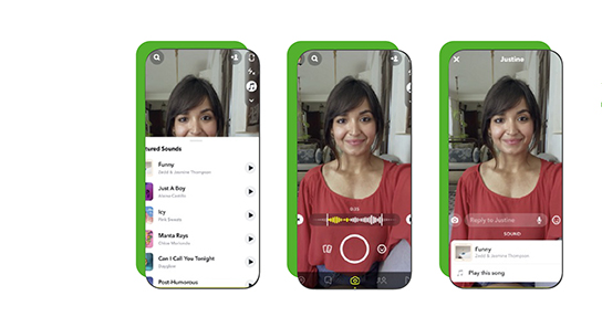 Snapchat secures deal to add songs to videos