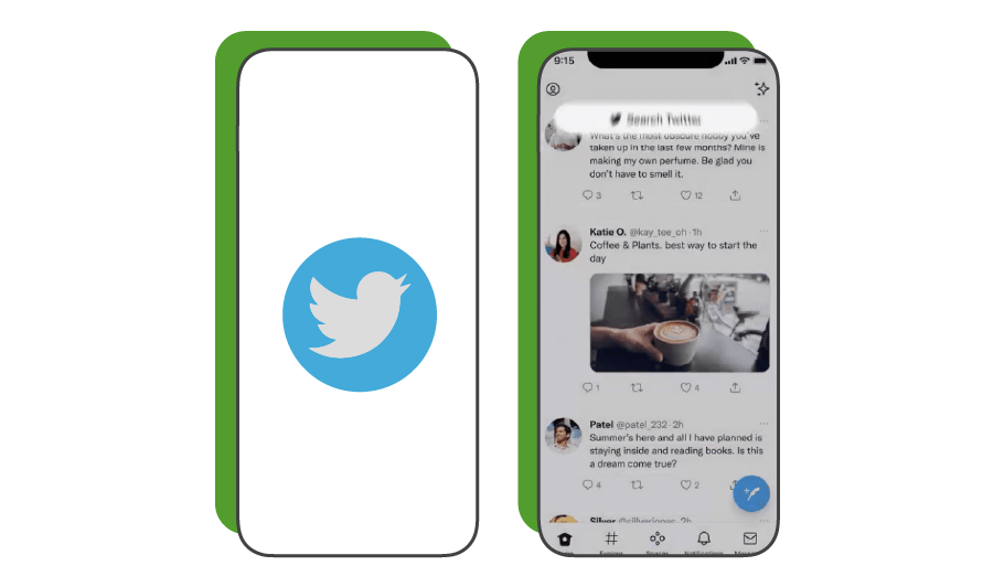 Twitter is testing a new location for the Search button 