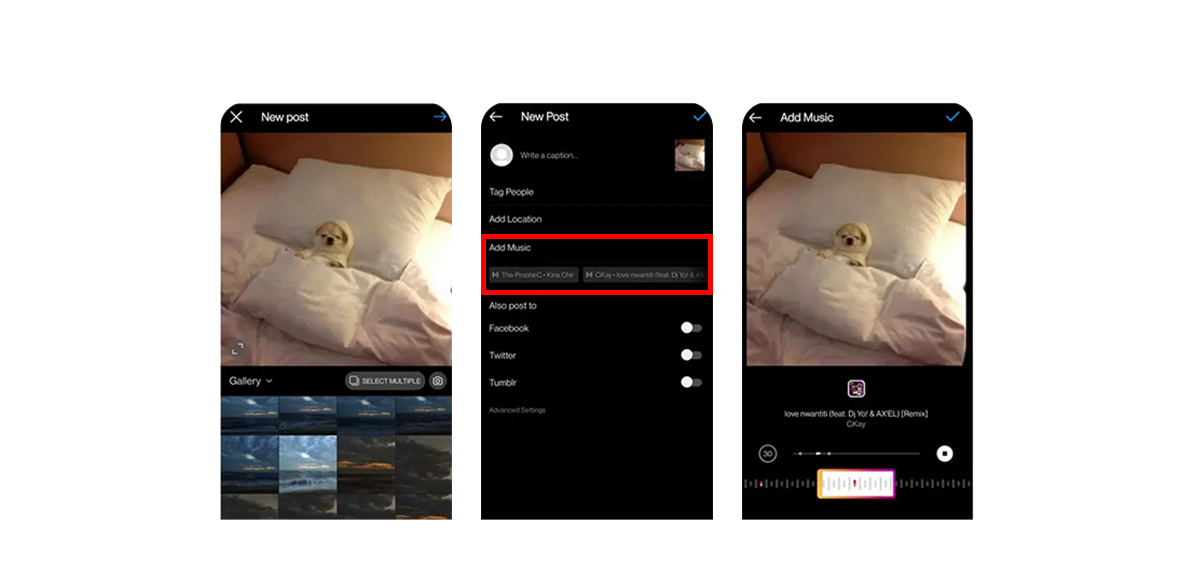 <strong>Add music to your Instagram posts</strong>