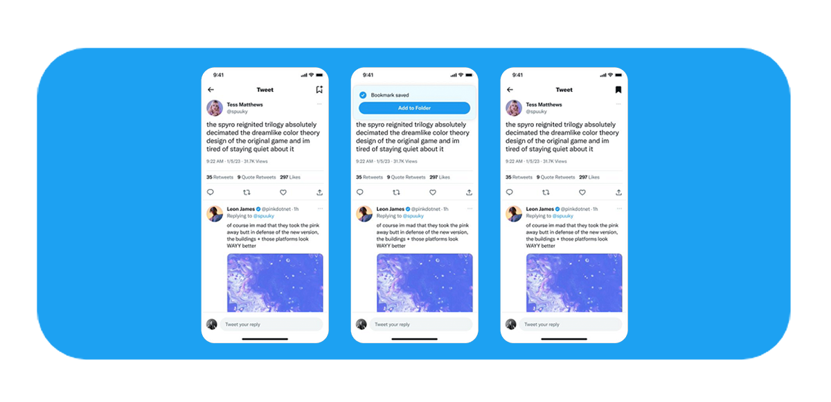 <strong>Bookmark tweets at the touch of a button</strong>