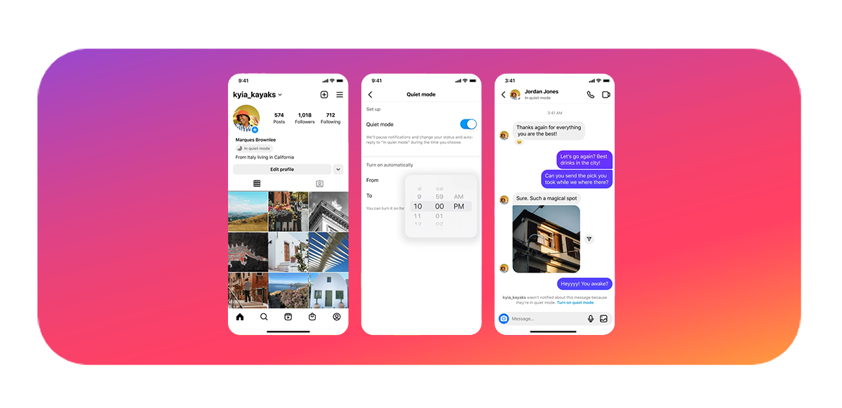<strong>“Do not disturb” on Instagram</strong>