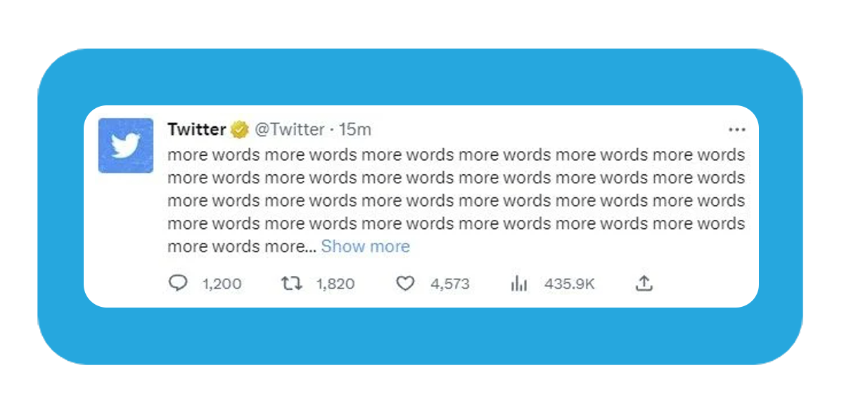You can write longer tweets, but only if you pay