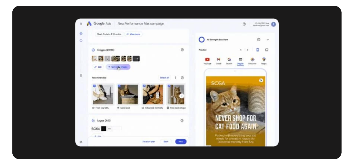 Google expands its generative AI ad tools
