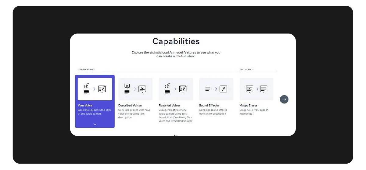 Meta’s “Audiobox” live demo