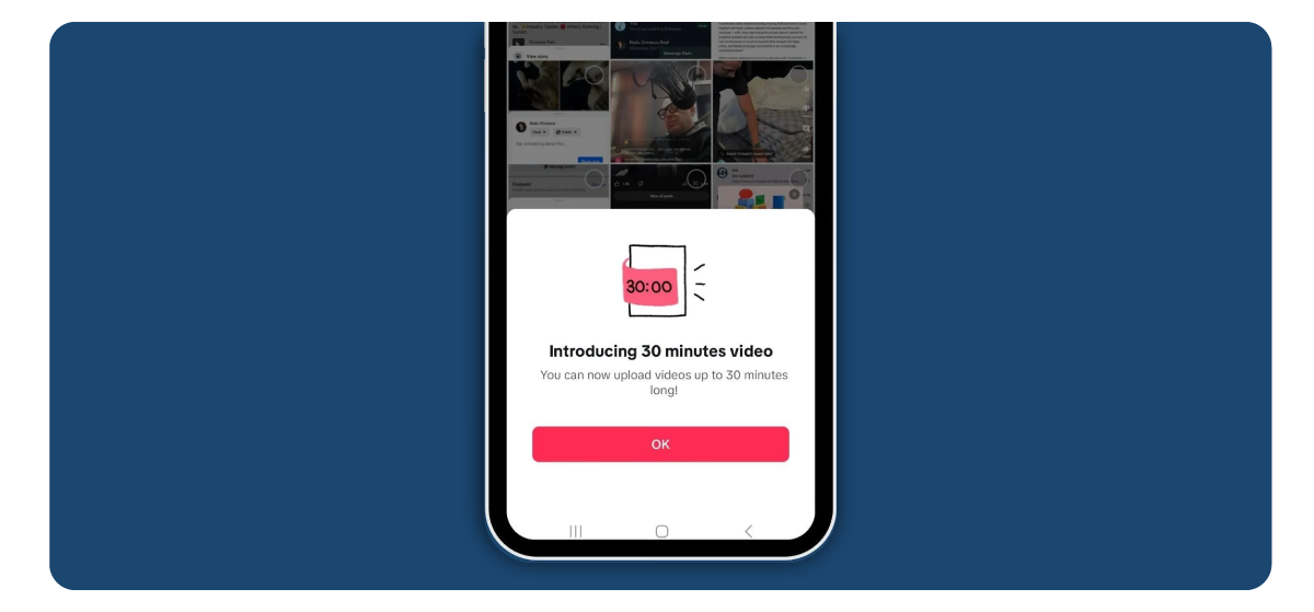 TikTok explores longer-form content