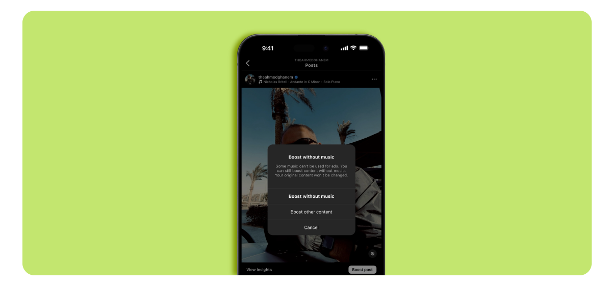 Instagram's improved post boosting