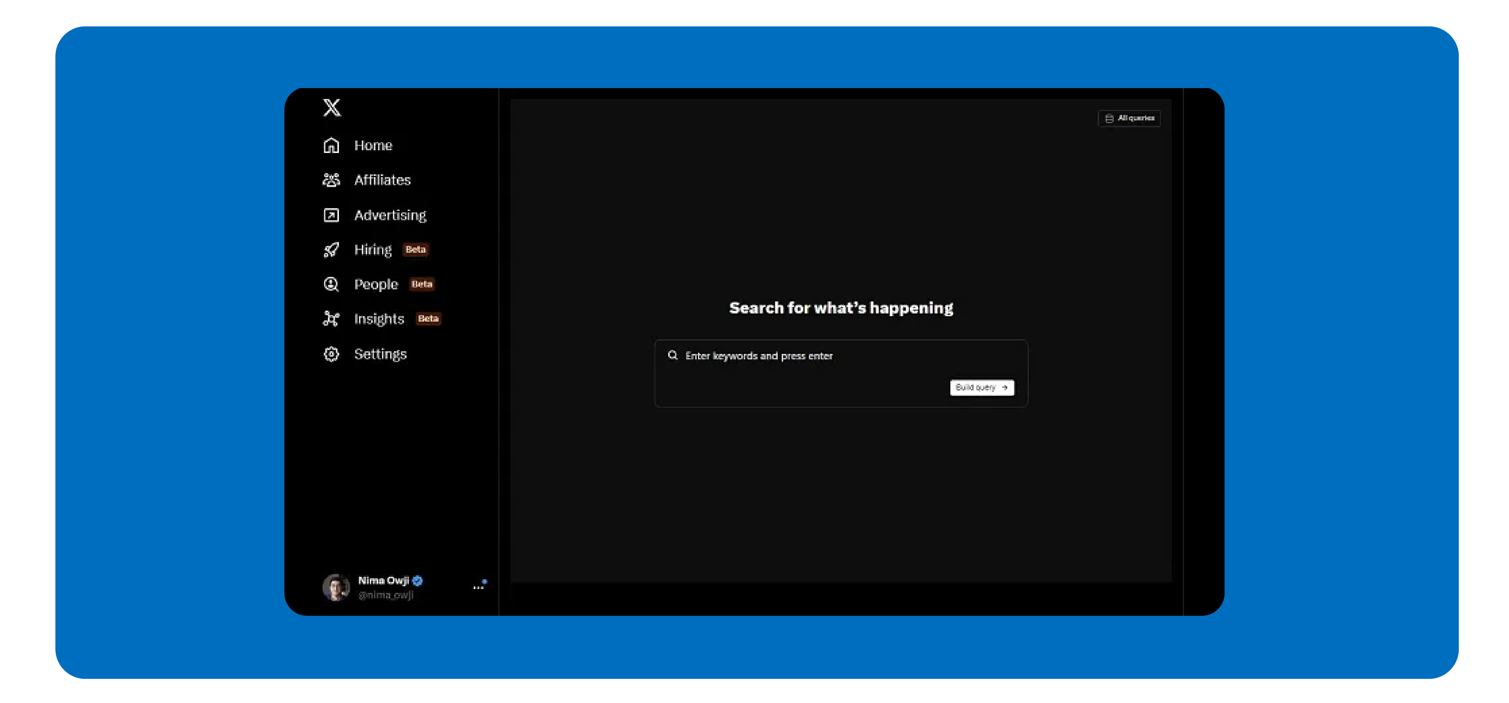 New dashboard for X Verified Organizations on the horizon