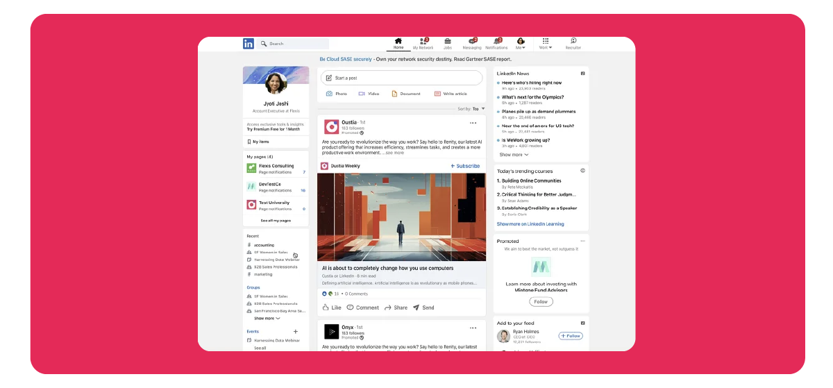 LinkedIn allows brands to sponsor UG newsletters