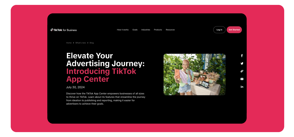 TikTok empowers SMBs with App Center
