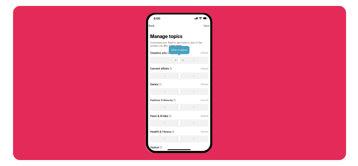 Take more control of your TikTok FYP