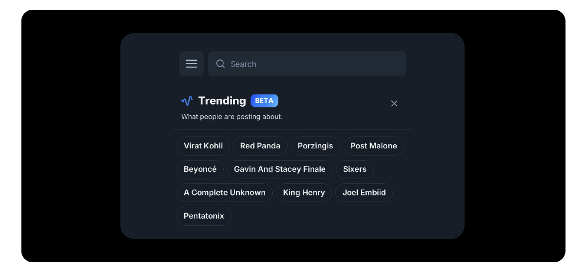 Bluesky's Christmas gift: Trending topics