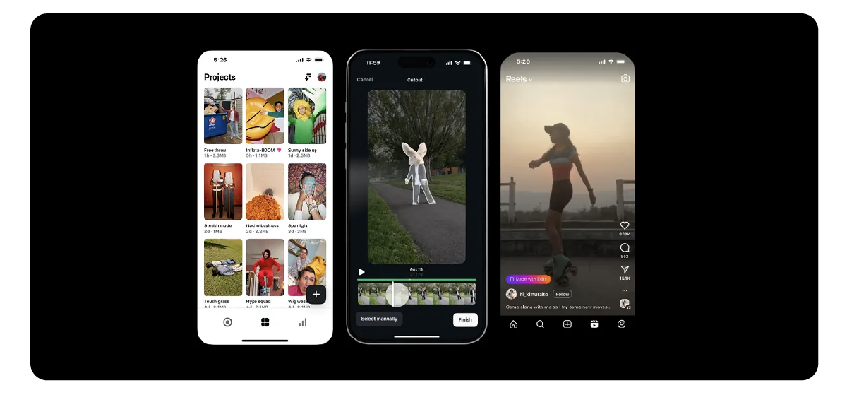 Inside Instagram's new "Edits" app