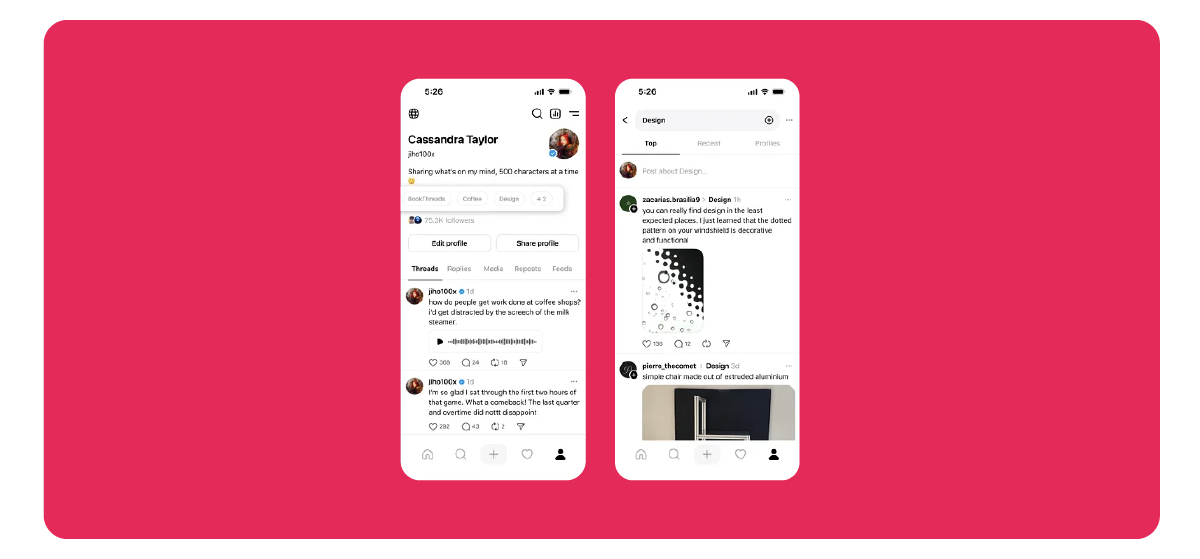 Meta introduces new customizations for Threads
