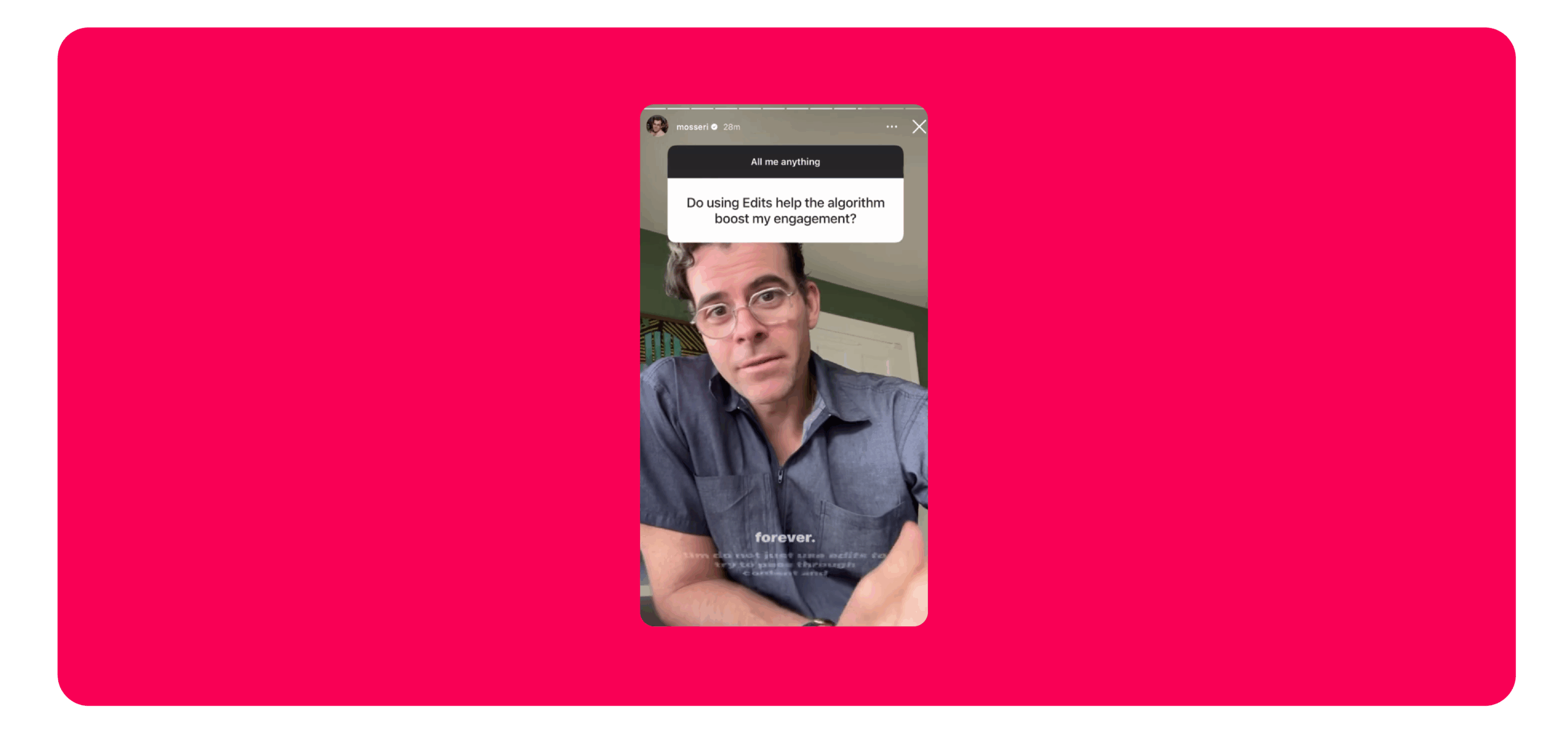 Instagram spills the tea on its latest algorithm confessional
