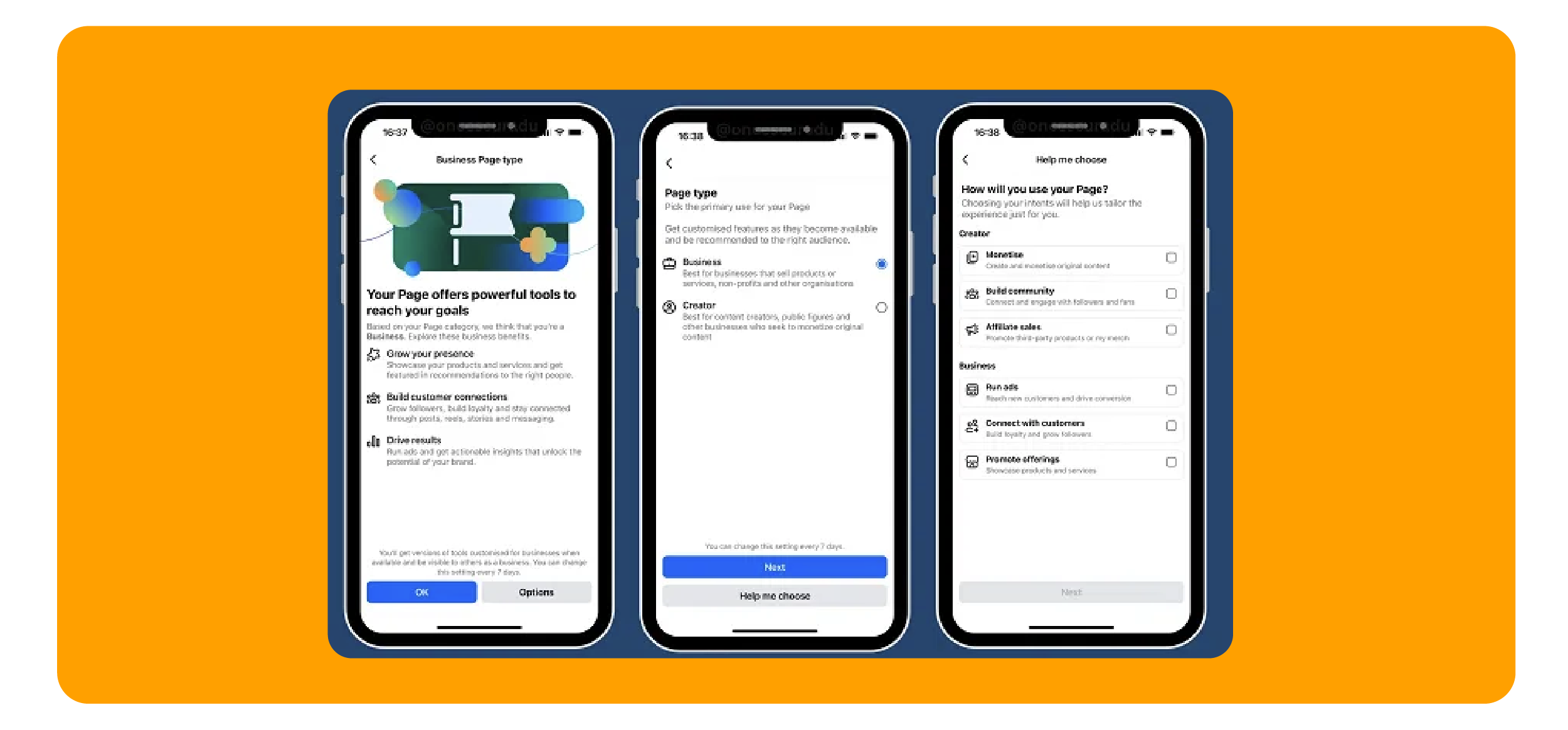 Facebook streamlines page creation 